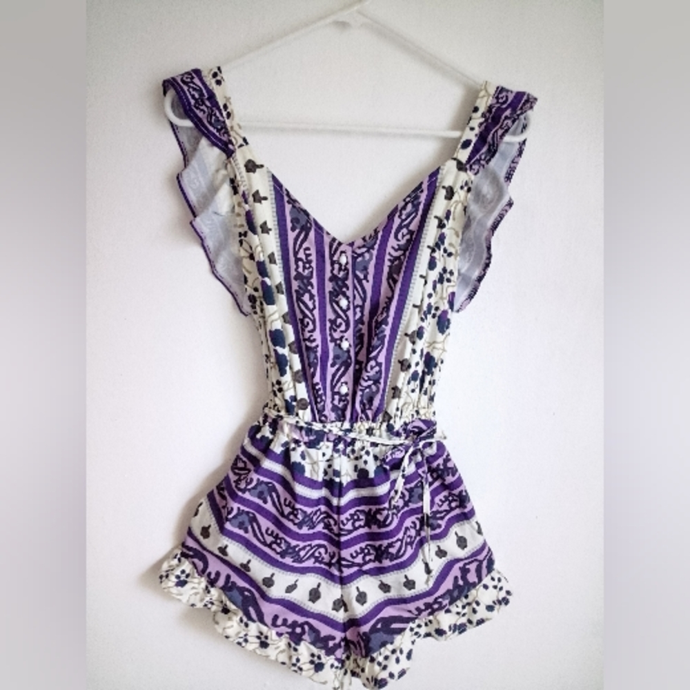 NWT Girls floral romper